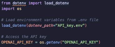 Accessing API key